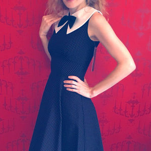 Adorable Black Stop Staring Dress NWT Small